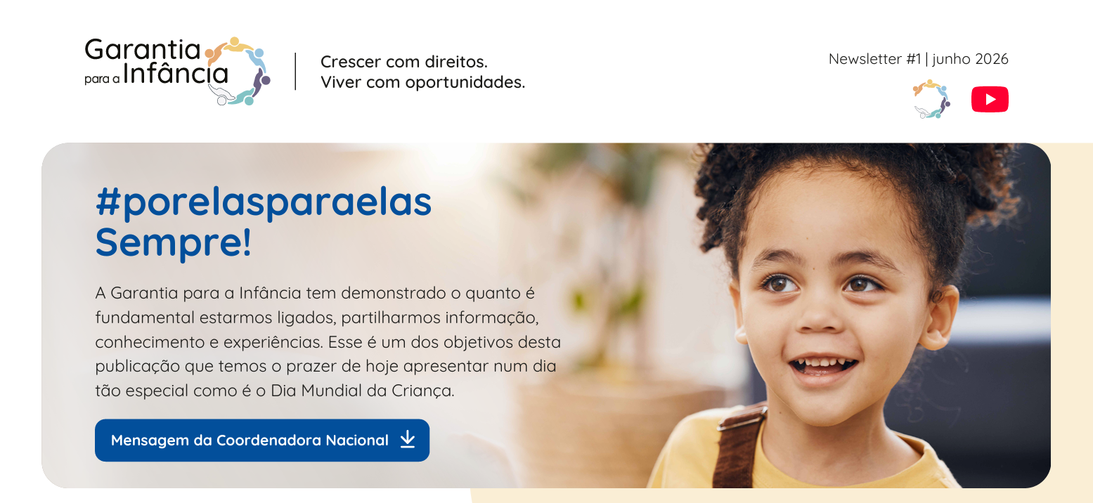 Newsletter da Garantia para a Infância